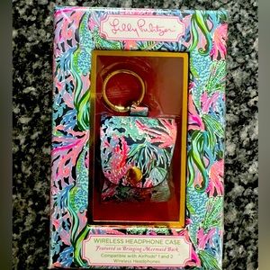 NWT Lilly Pulitzer Wireless Headphone Case Featured in Bring Mermaid Back